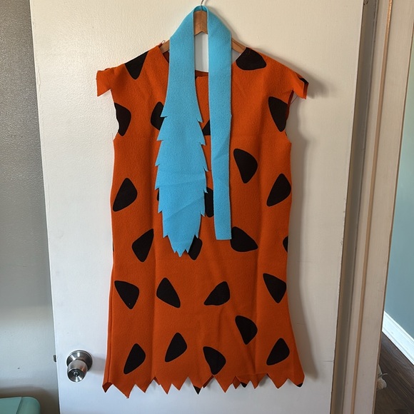 New Fred Flintstone Child Costume Size Medium US 8-10 for dress‎ up or Halloween - Picture 2 of 7